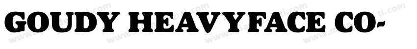 GOUDY HEAVYFACE CO字体转换